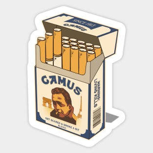 Albert Camus Smoke a Bit Sticker